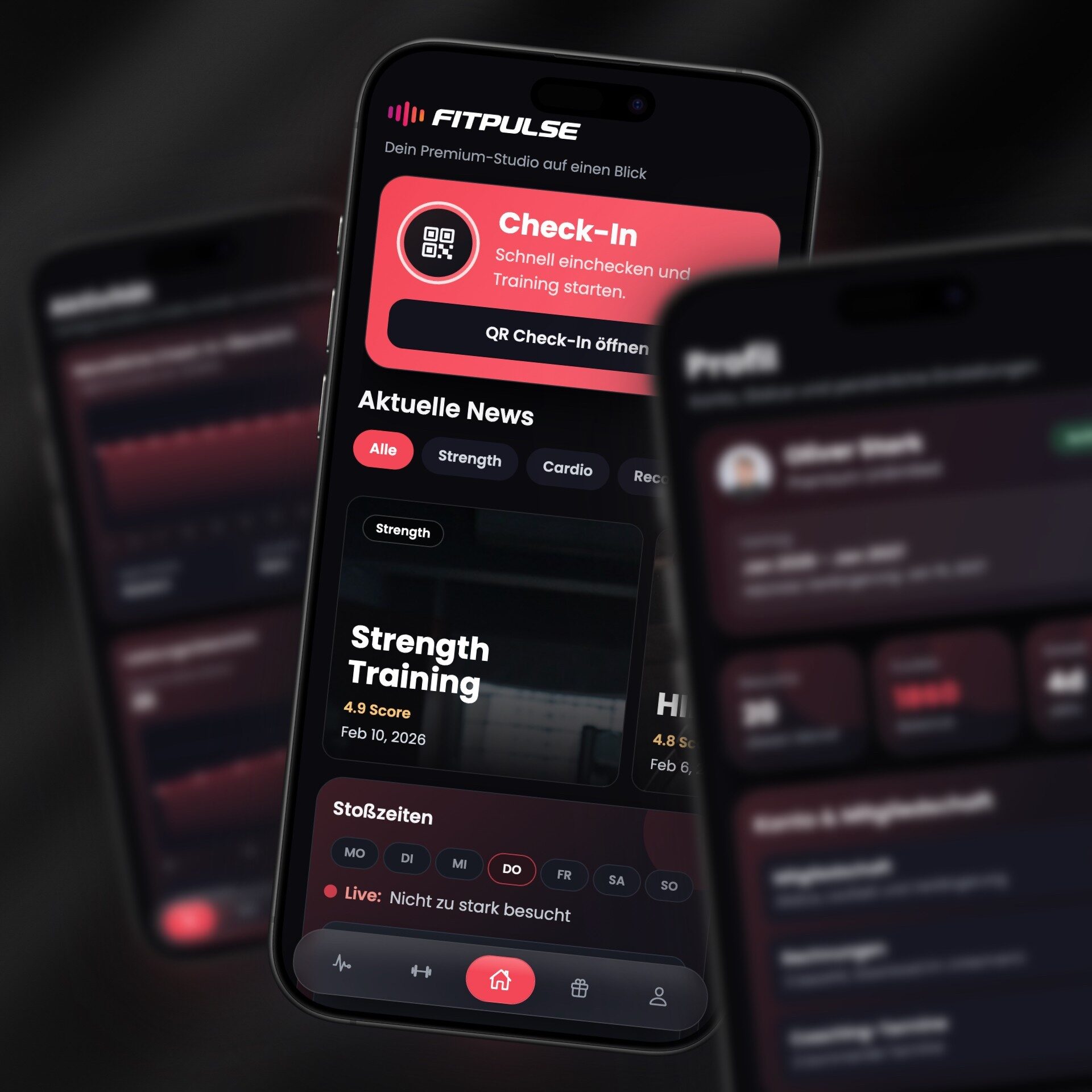 FITPULSE App und digitaler Check-in